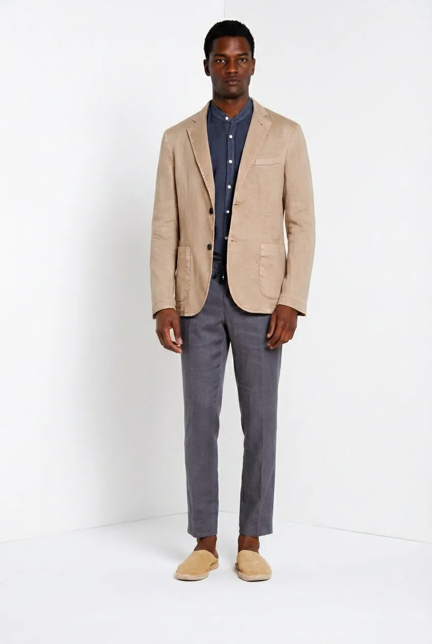Mason's Milano Jogger chinobukser støvblå hør