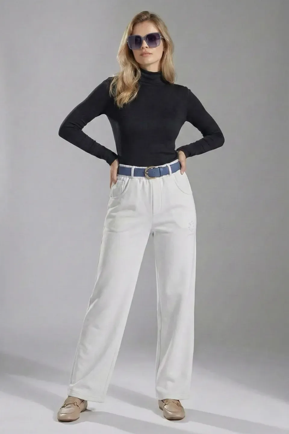 Organsk Studio Trouser bukser hvid stretch XS-XL