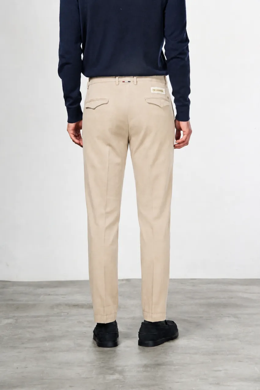 Mason's Torino 1 Pince chinobukser latte slim