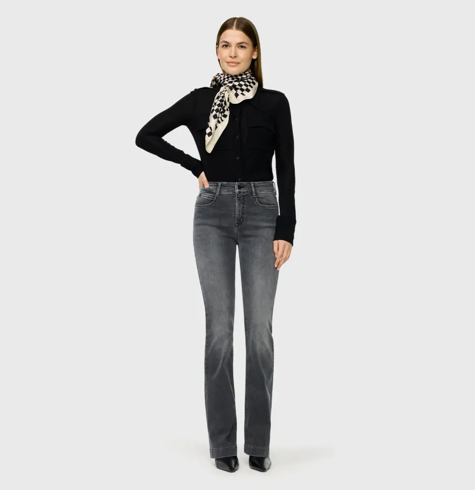 MAC Dream Boot authentic bootcut jeans grå stretch
