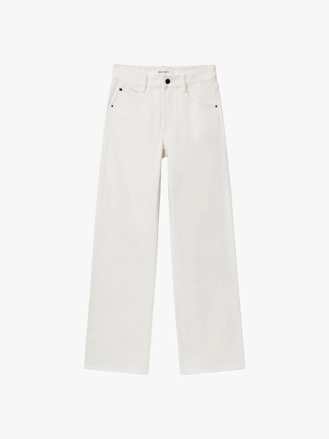 Miss Sixty Anni straight jeans hvid høj talje