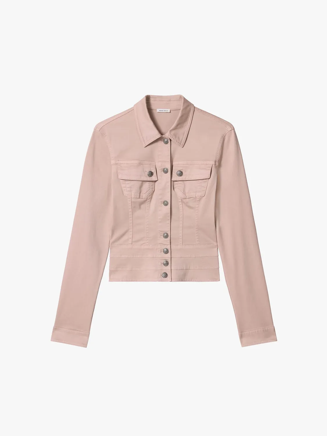 Miss Sixty Leather-Buckle jakke støvet rosa stretch