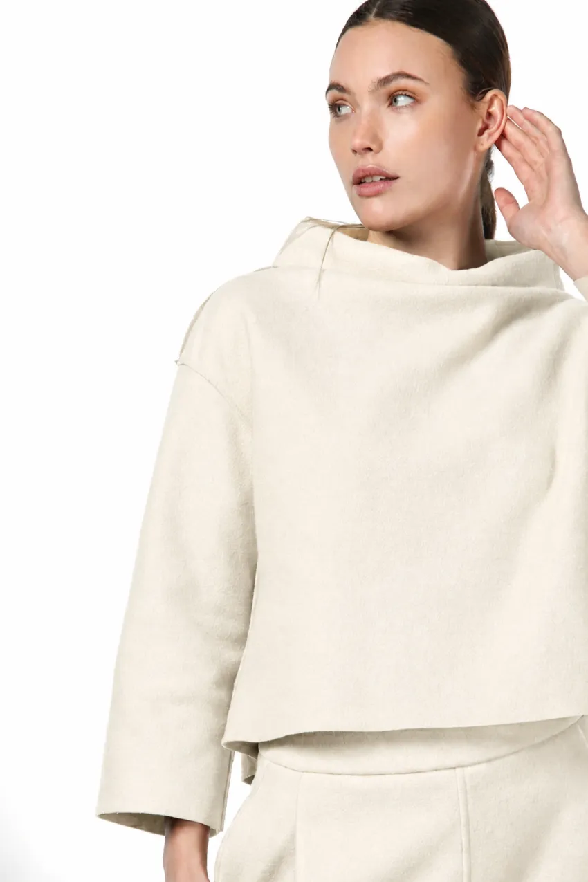 Mason's Nathi sweatshirt creme uld bubble fit