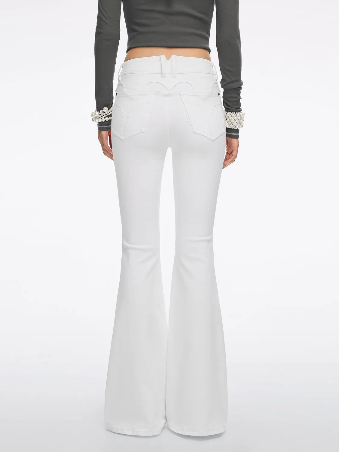 Miss Sixty Bella 6M1JJ2430 flare jeans hvid med stretch