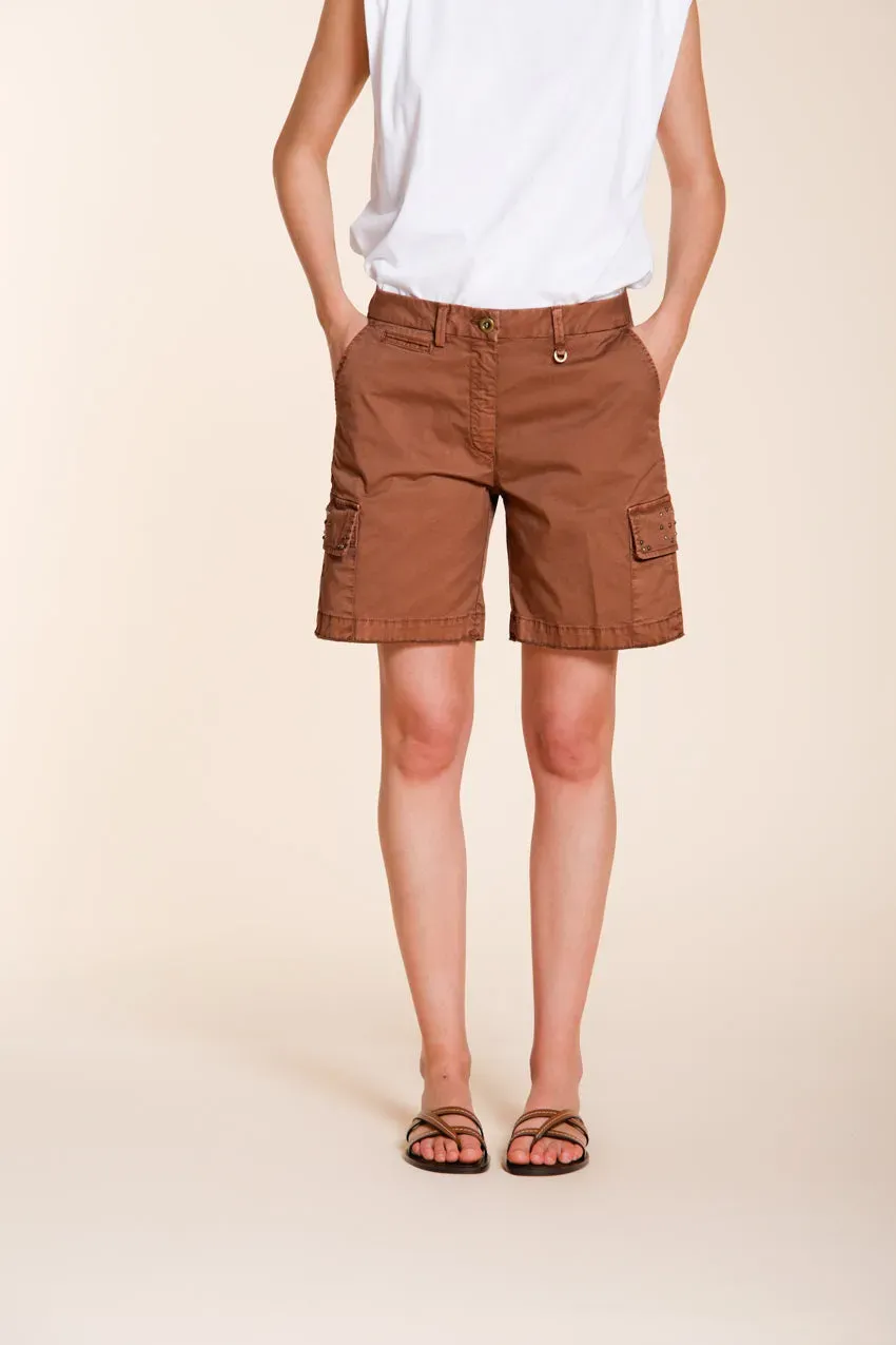 Mason's Chile cargo bermuda shorts lysebrun slim