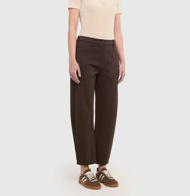 MAC Baggy Smart jerseybukser brun loose fit