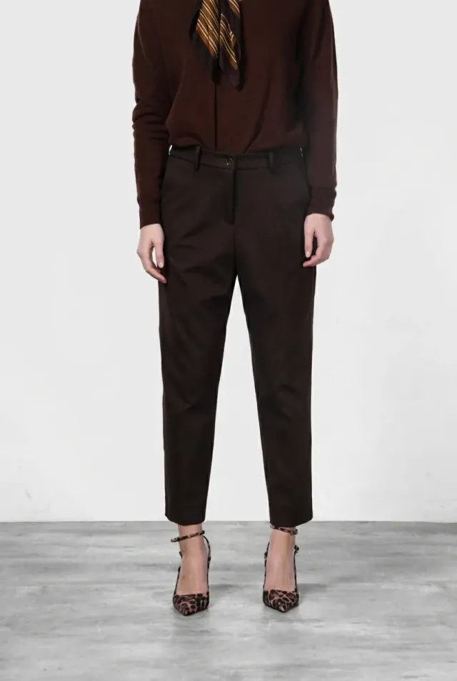 Mason's New York chino dame lysebrun carrot fit