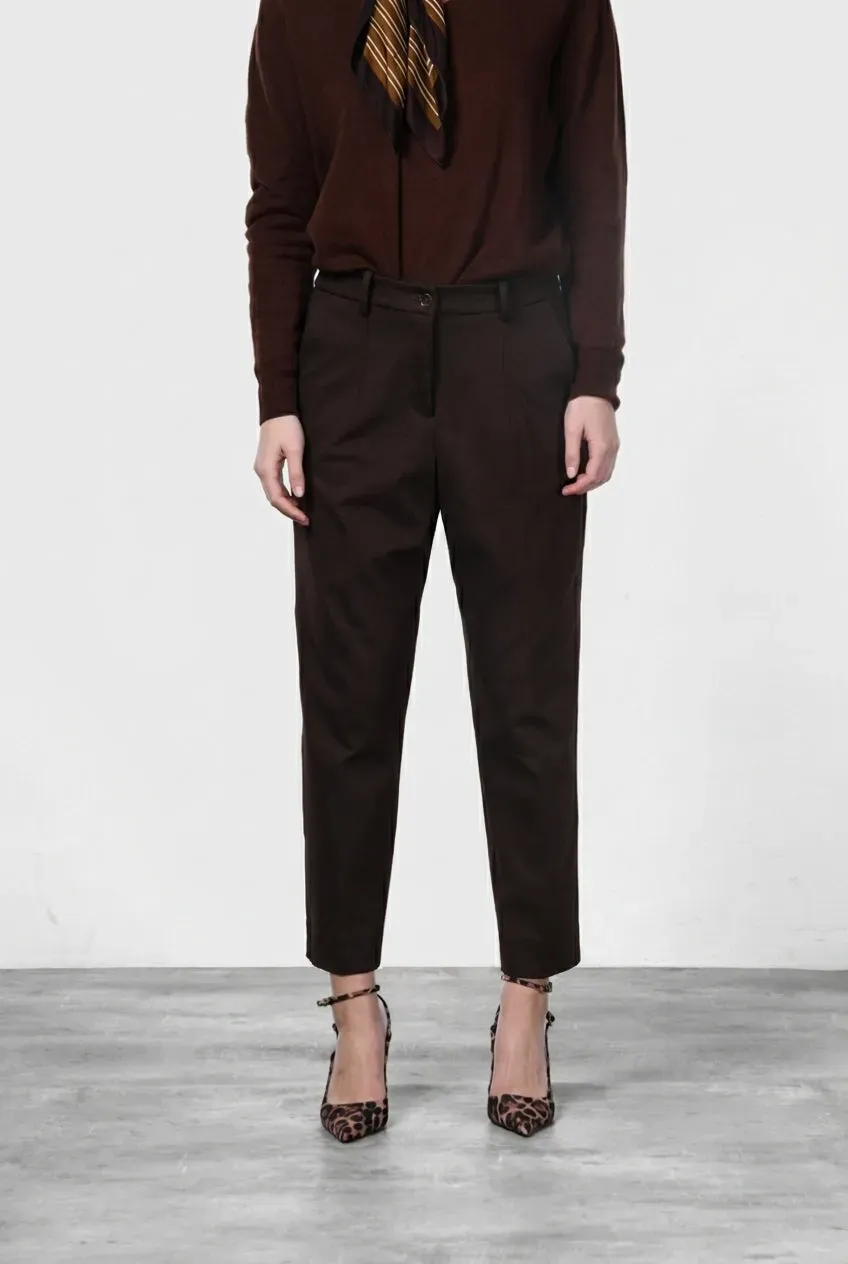 Mason's New York chino dame lysebrun carrot fit