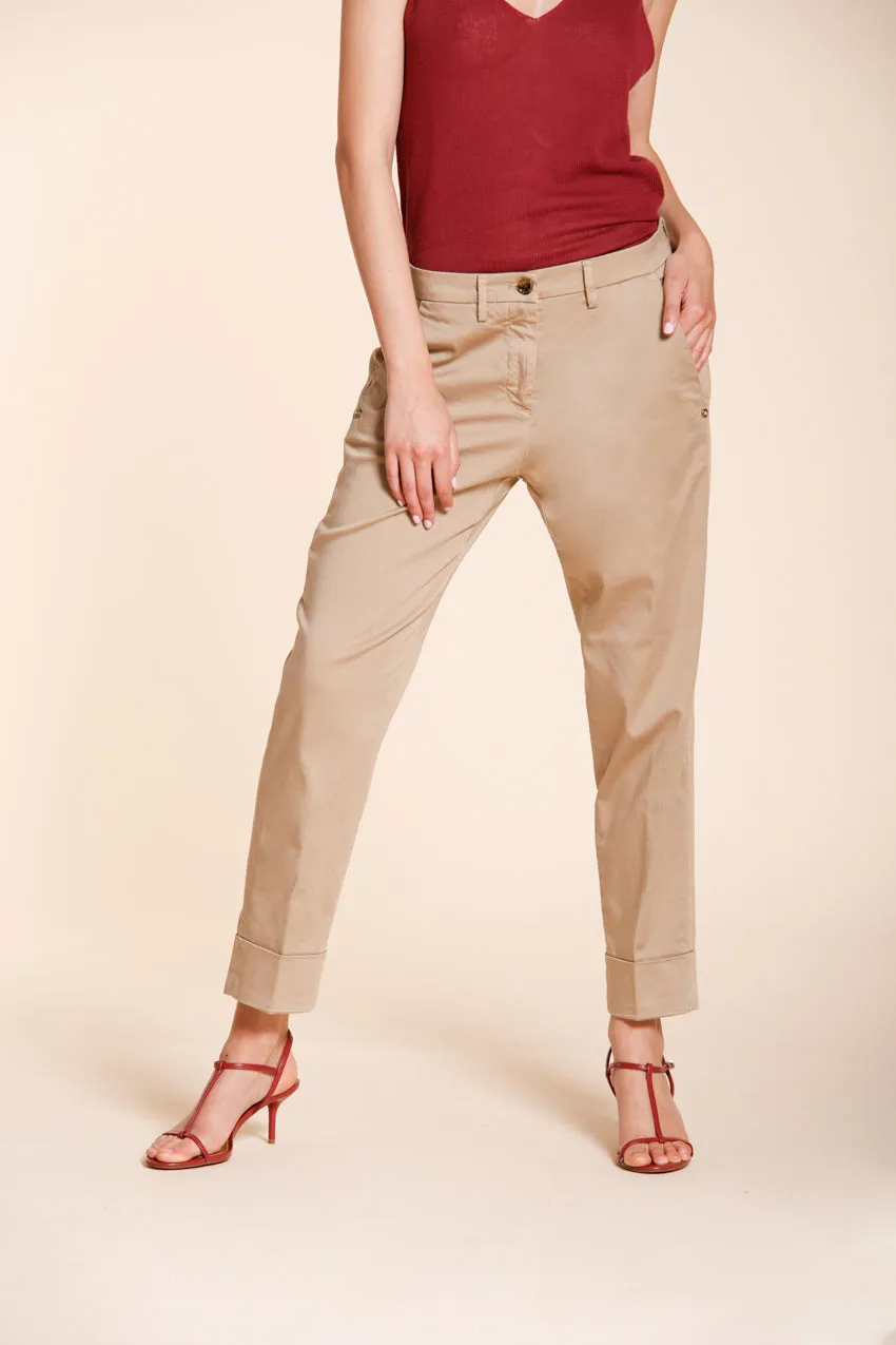 Mason's New York Carrot chinobukser dame beige satin