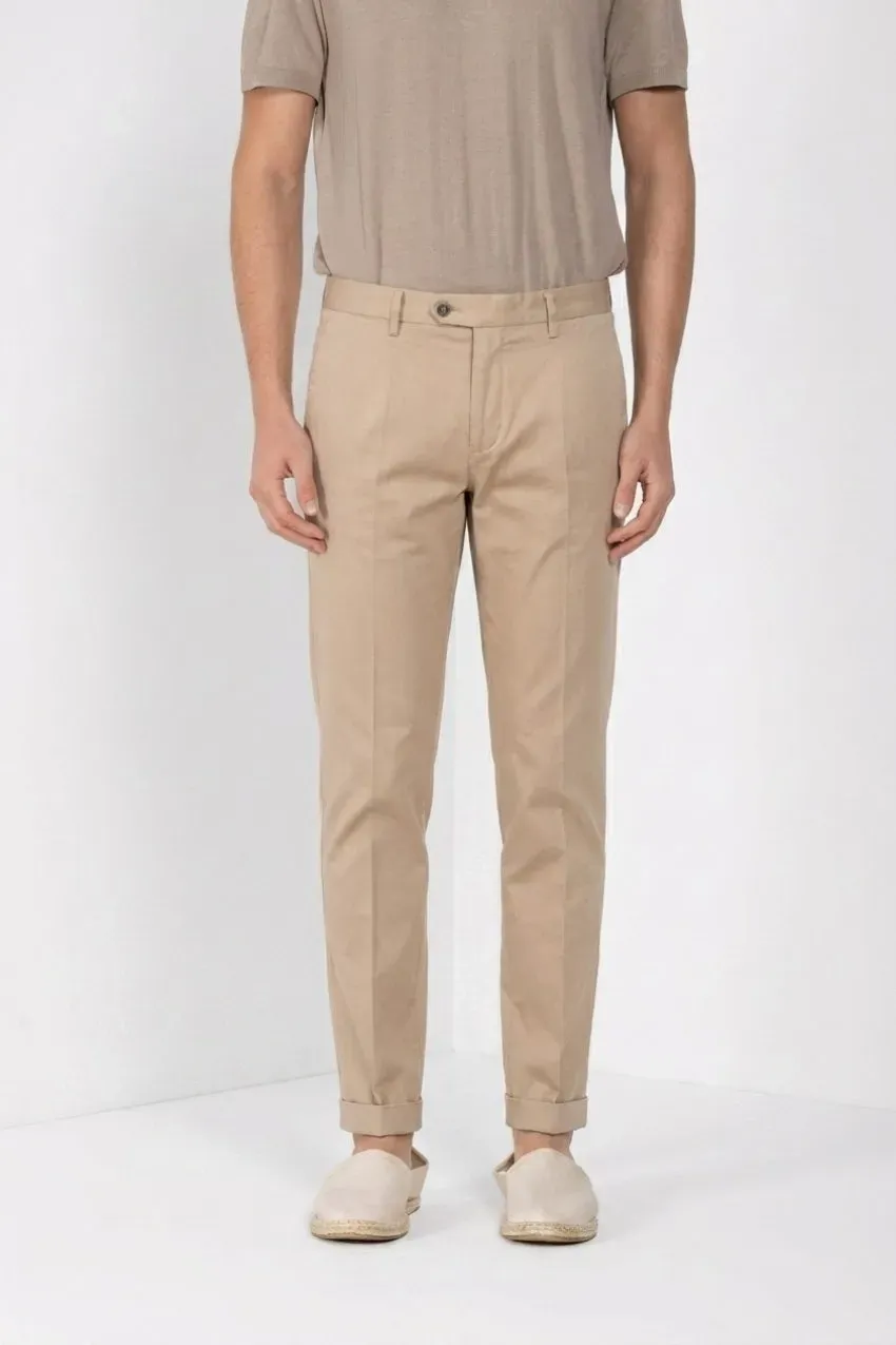 Mason's Torino City chinobukser beige silke slim