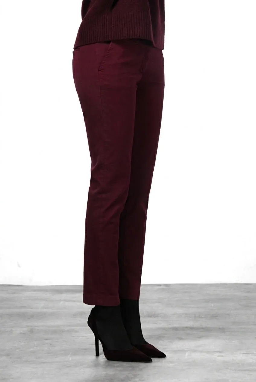 Mason's New York Slim chinobukser bordeaux slim