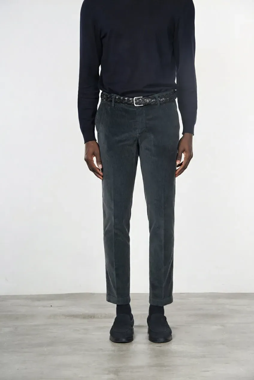 Mason's Milano chino mørkegrå fløjl extra slim