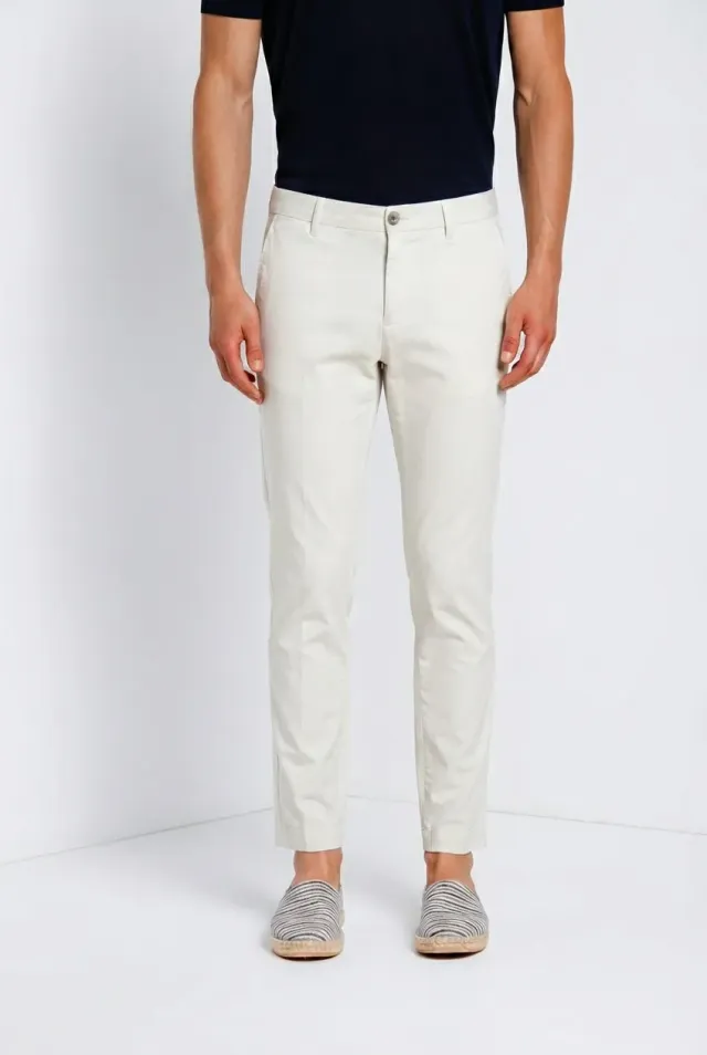 Mason's Milano chinobukser lysegrå extra slim
