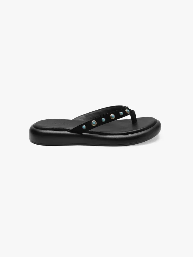 Miss Sixty 6M2QJ8340BG24 Ruskindssandaler Sort Flade