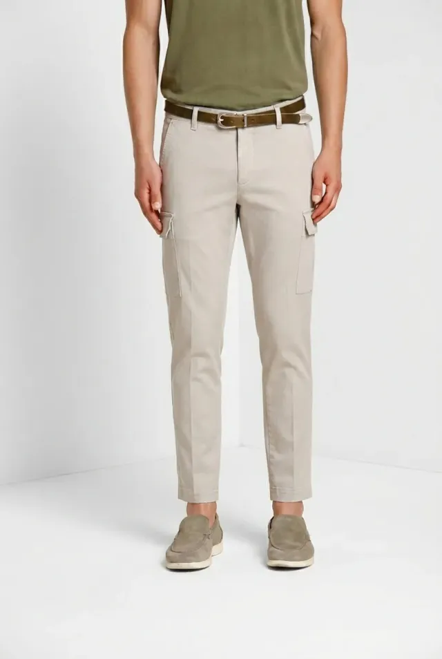 Mason's Chile cargobukser grå extra slim satin