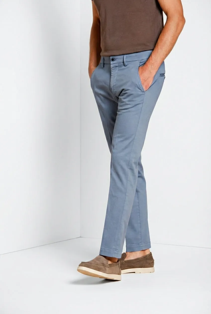 Mason's Torino Flex herre chino bukser lyseblå slim fit