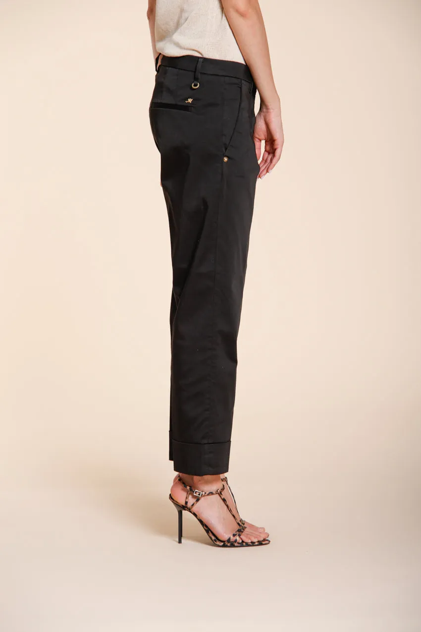 Mason's New York Carrot dame chino bukser sort carrot fit