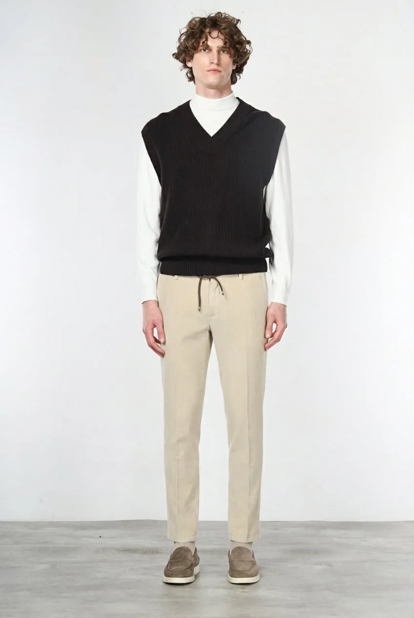 Mason's Milano Jogger chinobukser latte fløjl