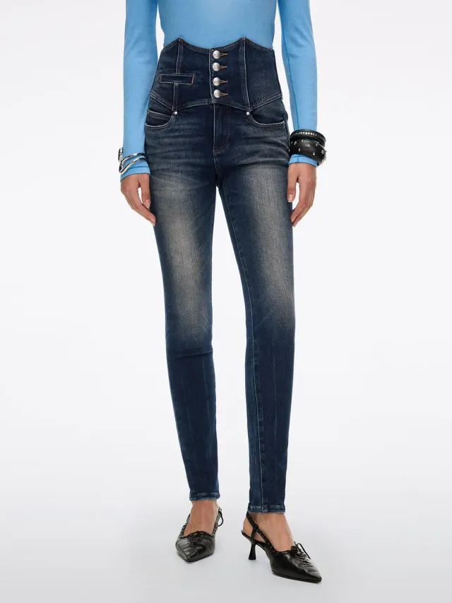 Miss Sixty Glenda MS1 skinny jeans mellemblå