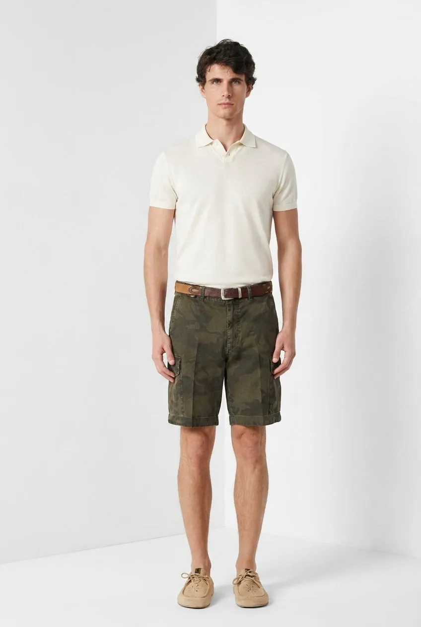 Mason's Chile M74 cargo bermuda grøn camouflage
