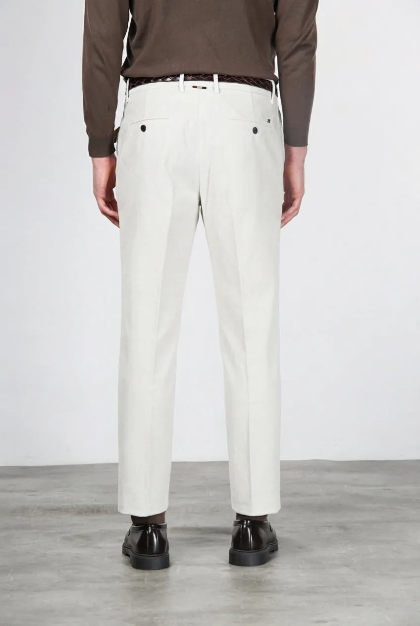 Mason's Paris chinos hvide carrot fløjl