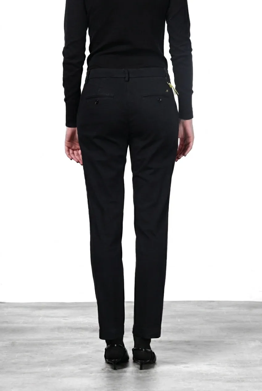 Mason's New York Slim chinobukser sort satin stretch