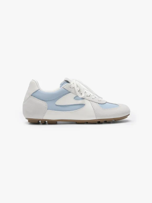 Miss Sixty Lace-Up sneakers blue grey patchwork denim