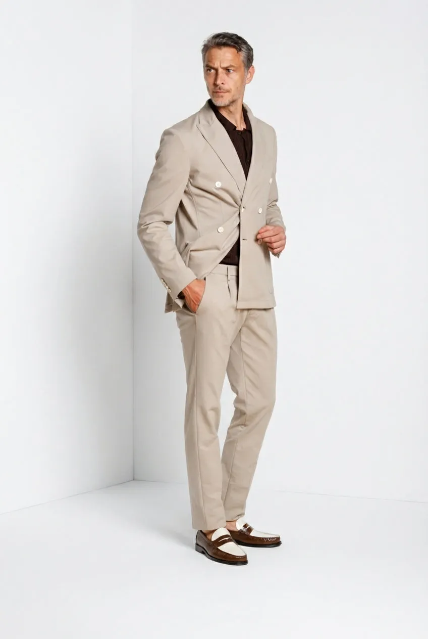 Mason's Golf blazer beige jersey dobbeltradet