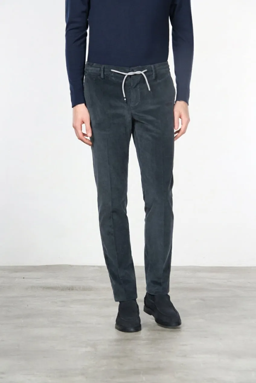 Mason's Milano Jogger chinobukser grå fløjl extra slim
