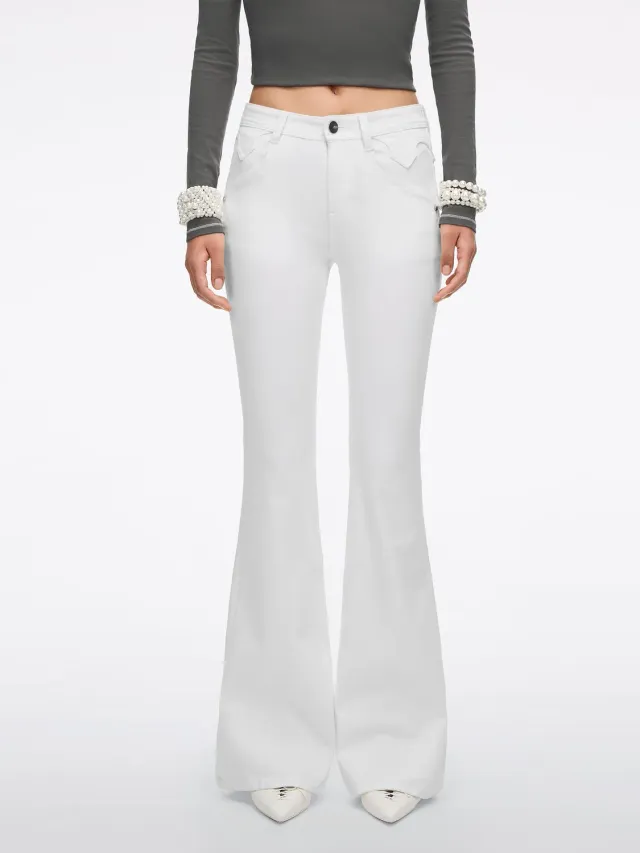 Miss Sixty Bella 6M1JJ2430 flare jeans hvid med stretch