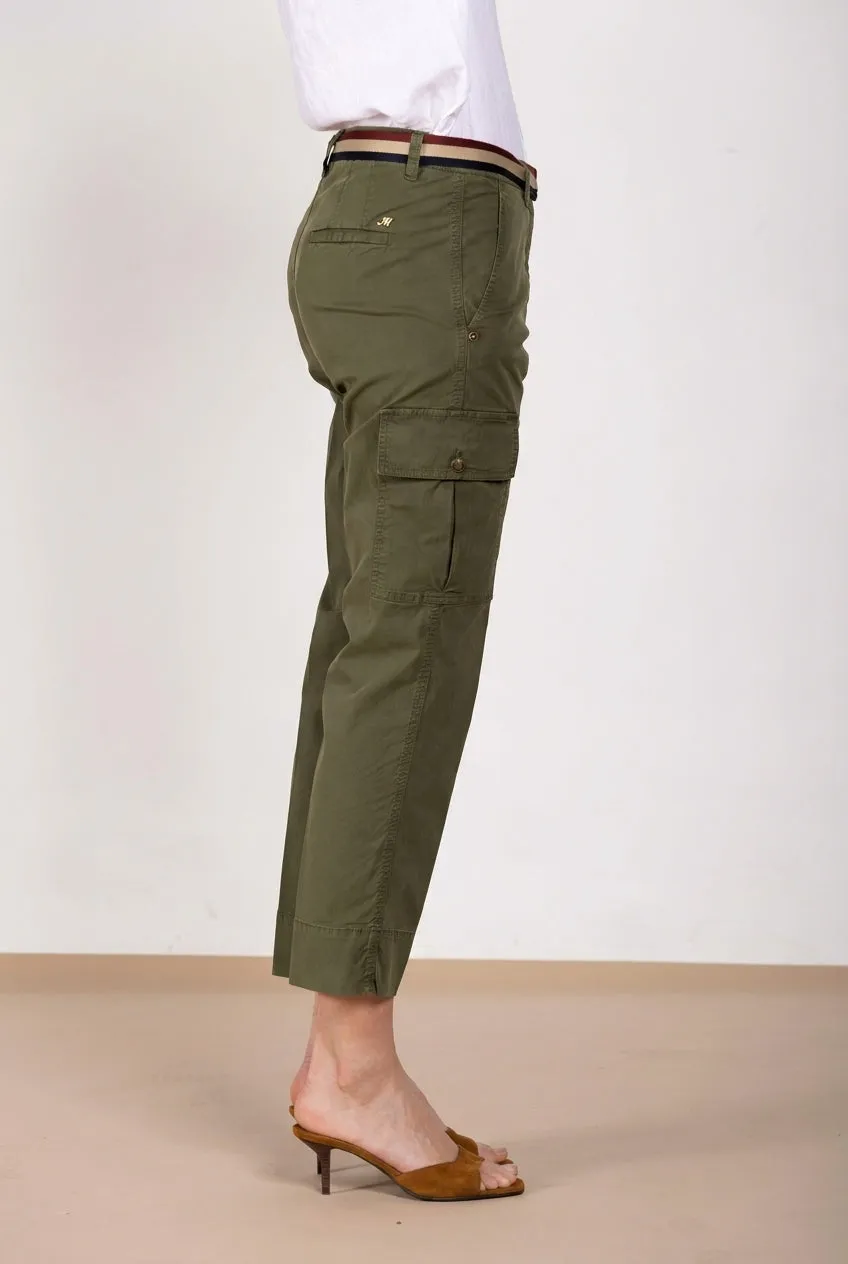Mason's Marlene Cargo cargo bukser skovgrøn carrot fit