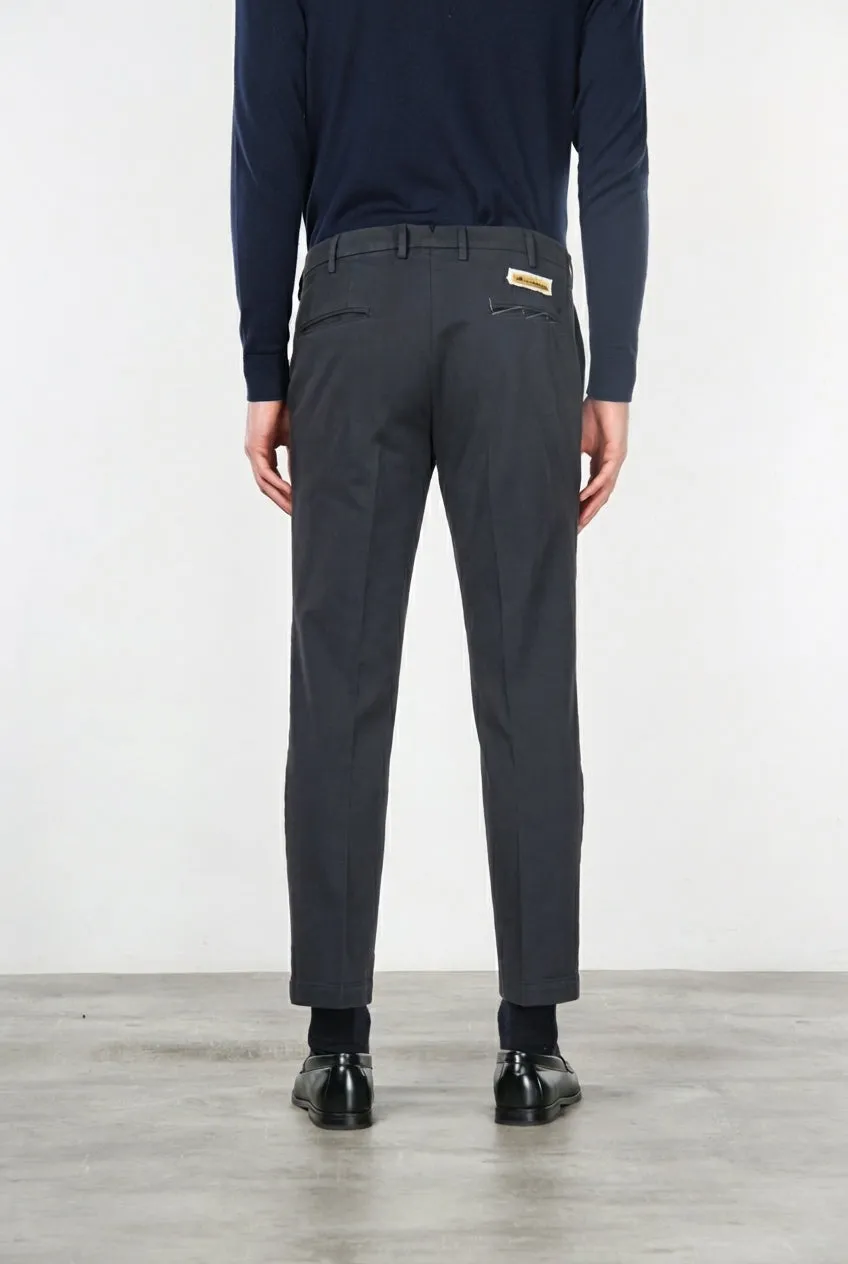 Mason's New York chino bukser natblå regular uld herre