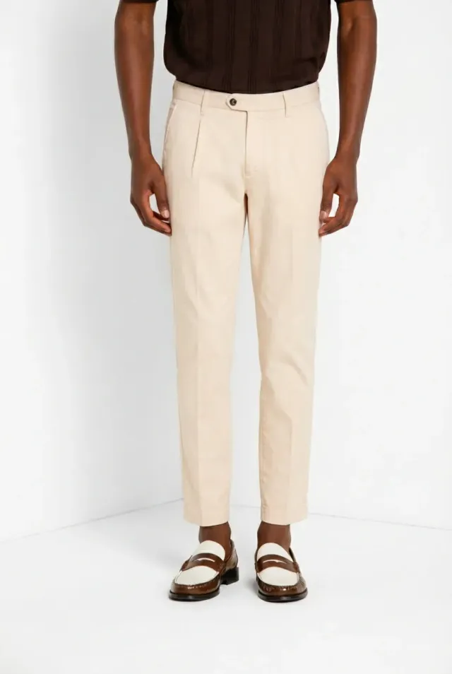 Mason's Torino 1 Pinces Flex chinos herre lyserød slim