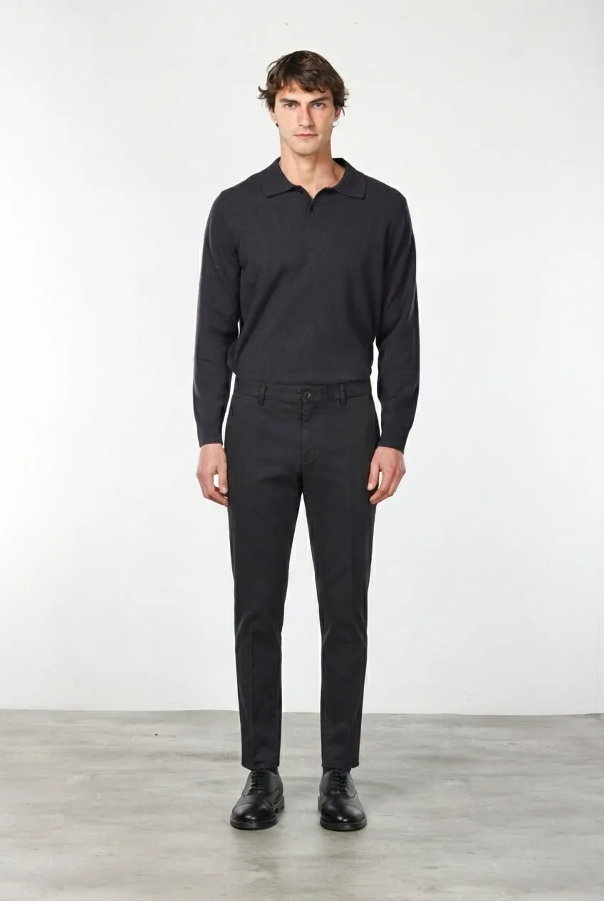 Mason's Milano chinos brun gabardin extra slim