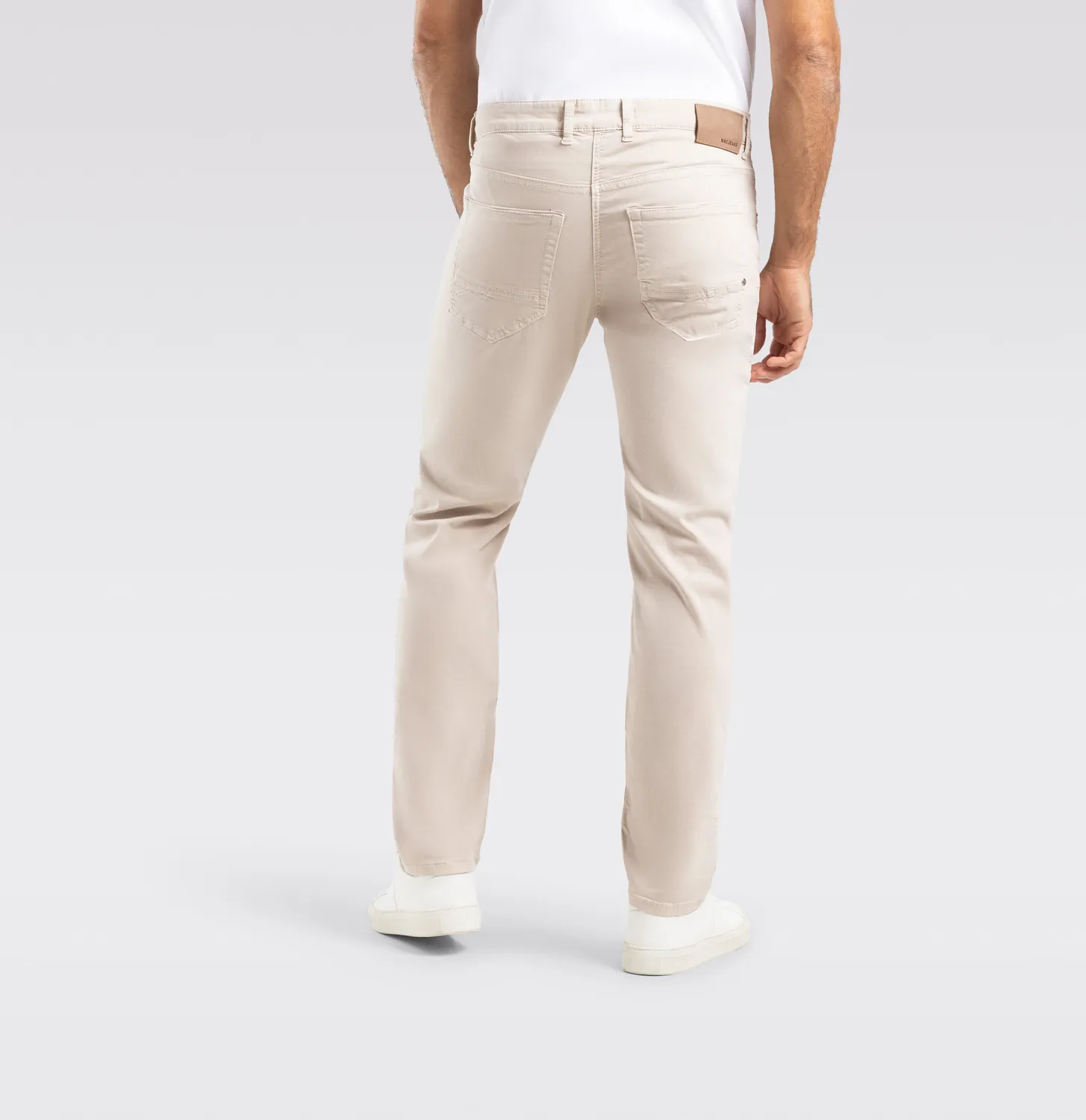 MAC Arne Pipe jeans beige modern fit let denim