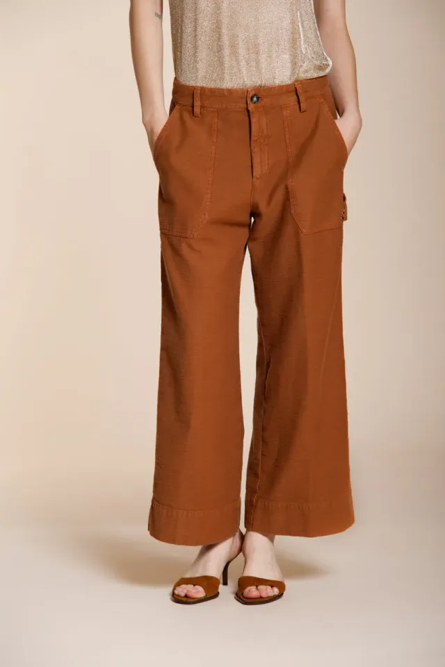 Mason's Dallas Wide cargo bukser rust straight fit