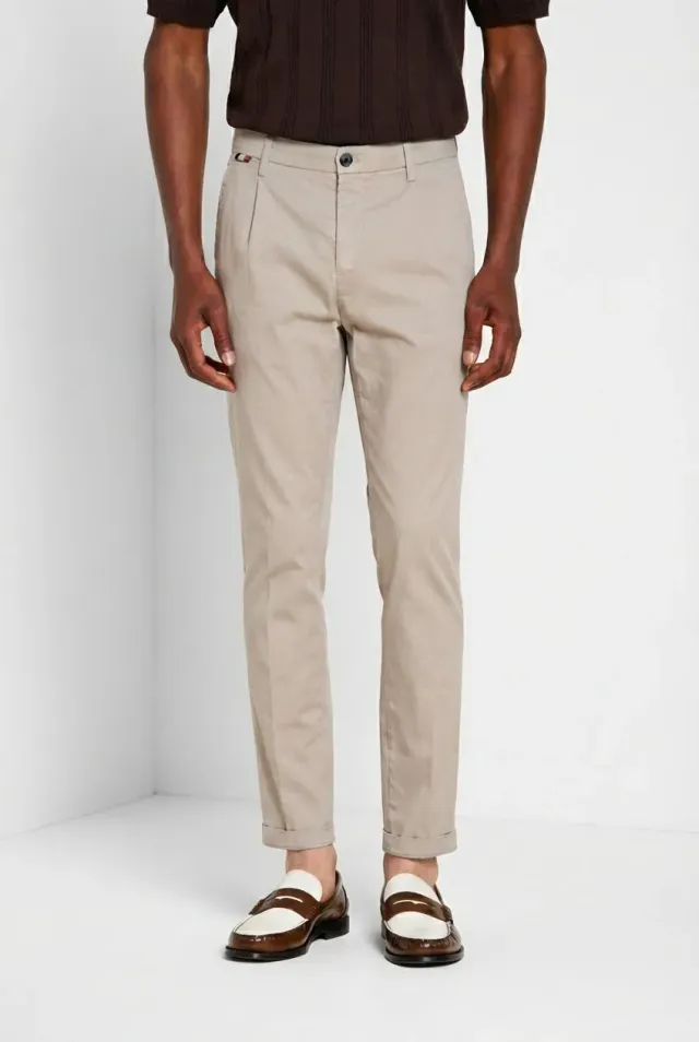 Mason's Osaka 1 Pinces chinos mellemgrå stretch