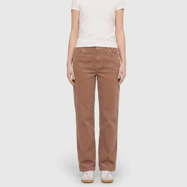 MAC Gracia feminin fit cordbukser brun babycord