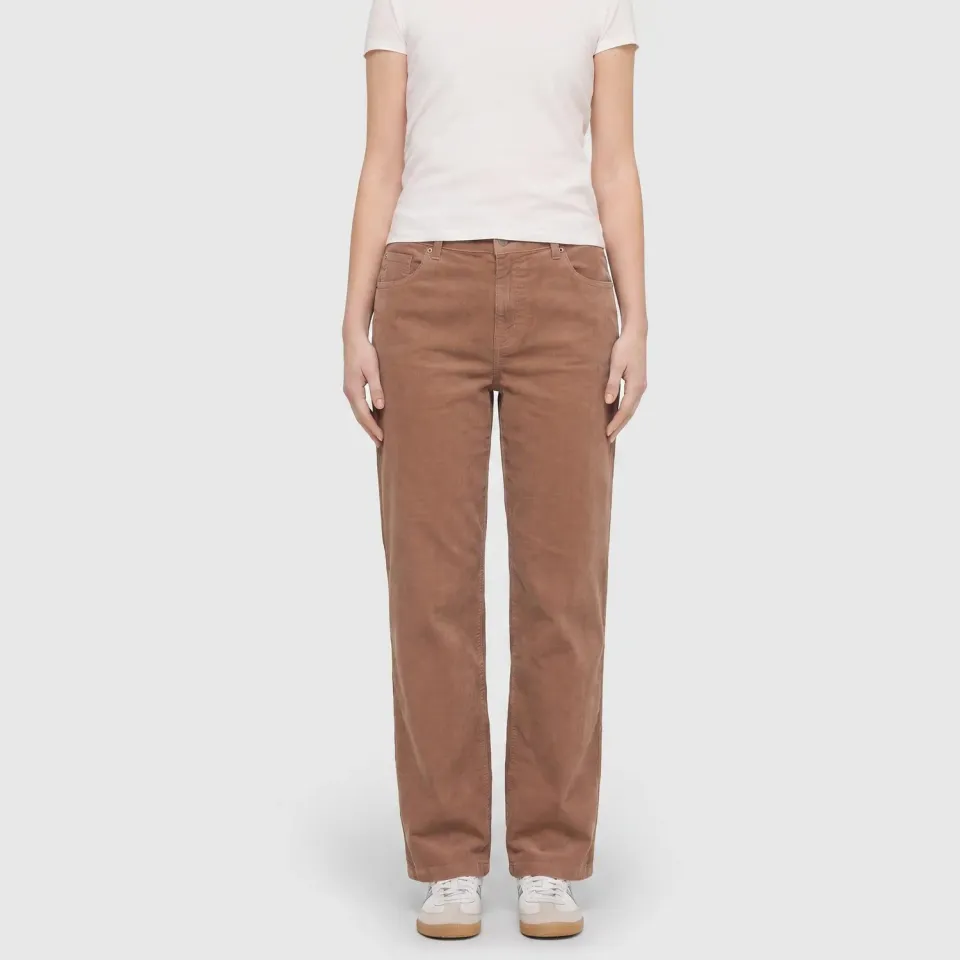 MAC Gracia feminin fit cordbukser brun babycord
