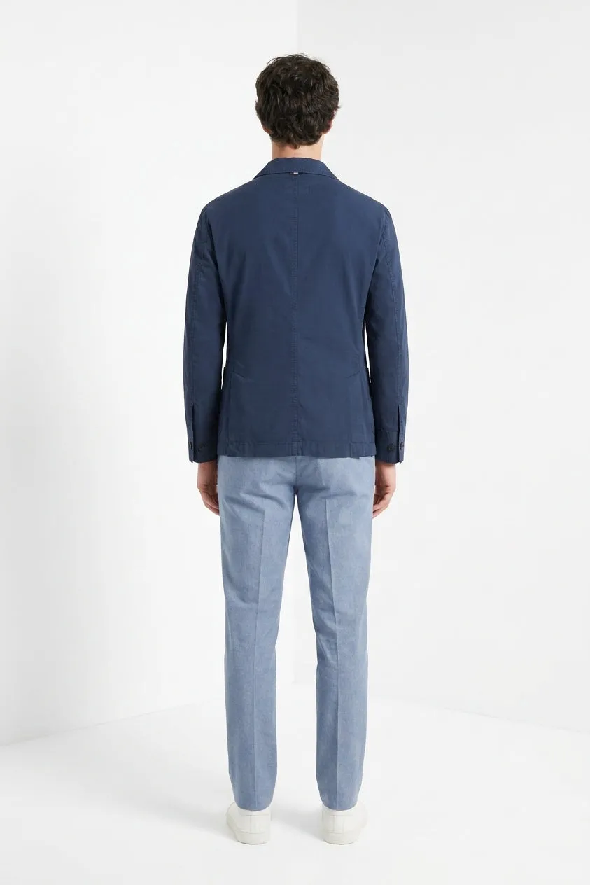 Mason's Work overshirt royal blå bomuld