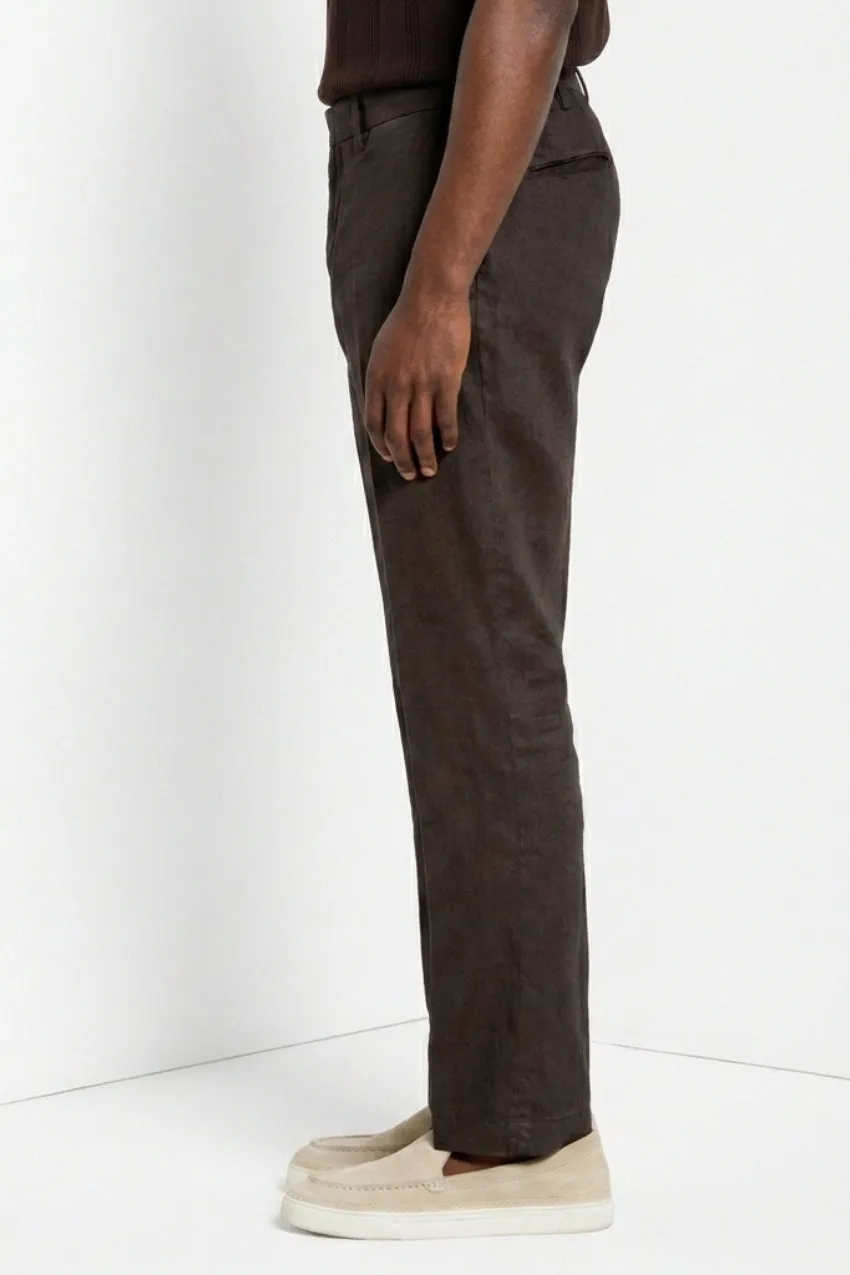 Mason's New York Icon Flex chino brun hør