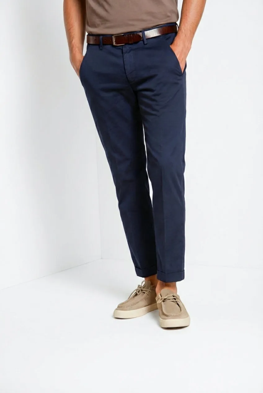 Mason's Torino Flex chinobukser navy slim fit