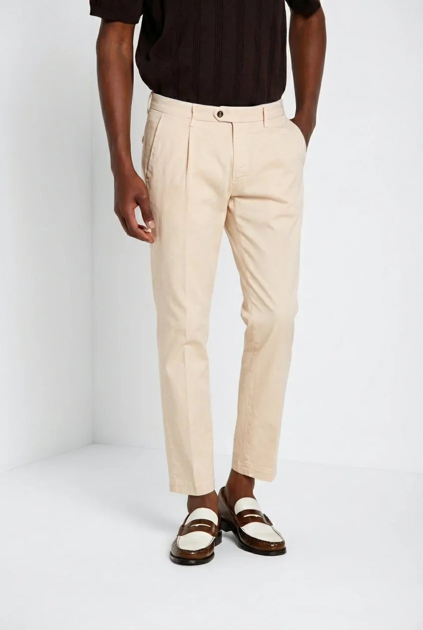 Mason's Torino 1 Pinces Flex chinos herre lyserød slim