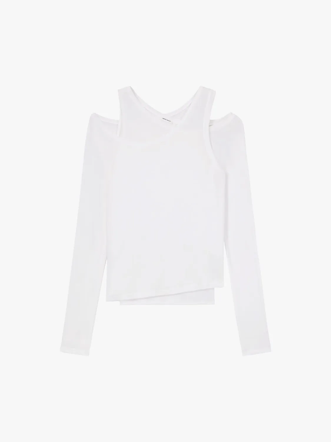 Miss Sixty Layered langærmet t-shirt hvid