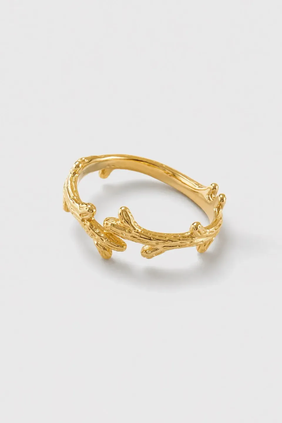 Organsk Golden Vines Ring ring guld justerbar