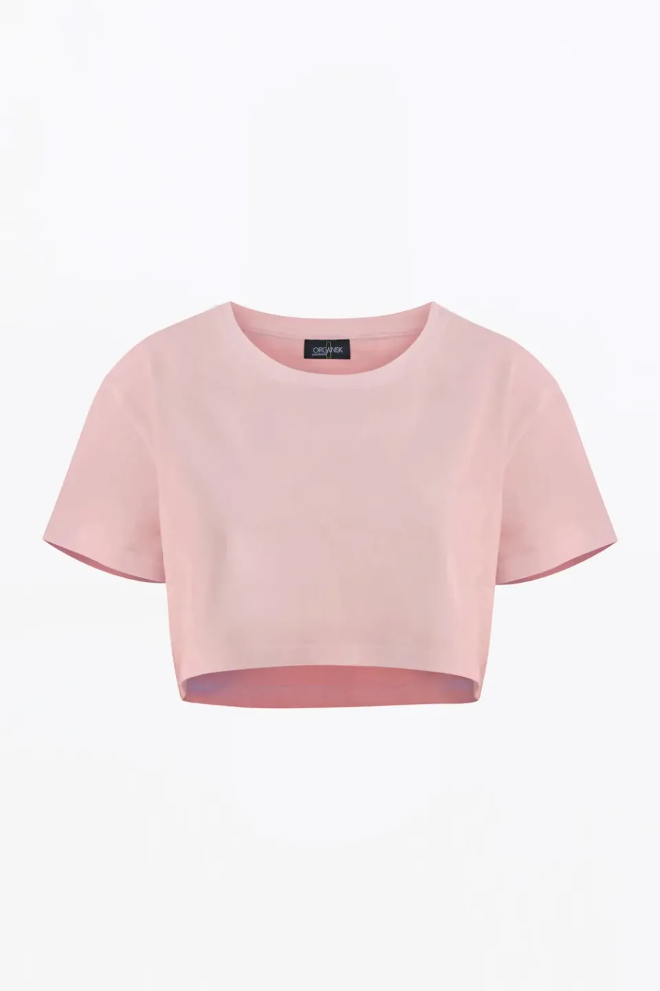 Organsk Boxy Crop T-shirt pink økologisk