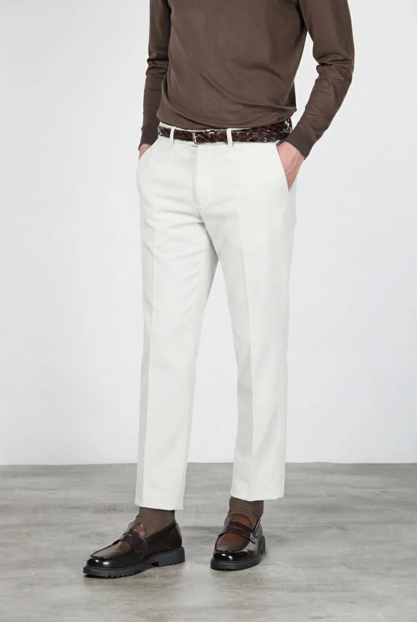 Mason's Paris chinos hvide carrot fløjl