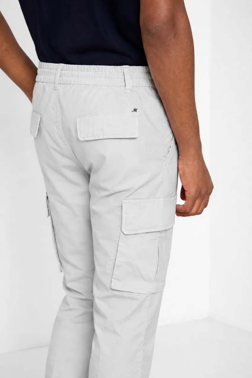 Mason's Chile Jogger cargo bukser lysegrå extra slim