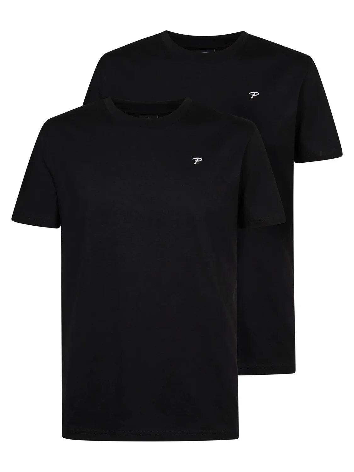 Petrol Industries Basic 2-pak T-shirts rund hals økologisk bomuld