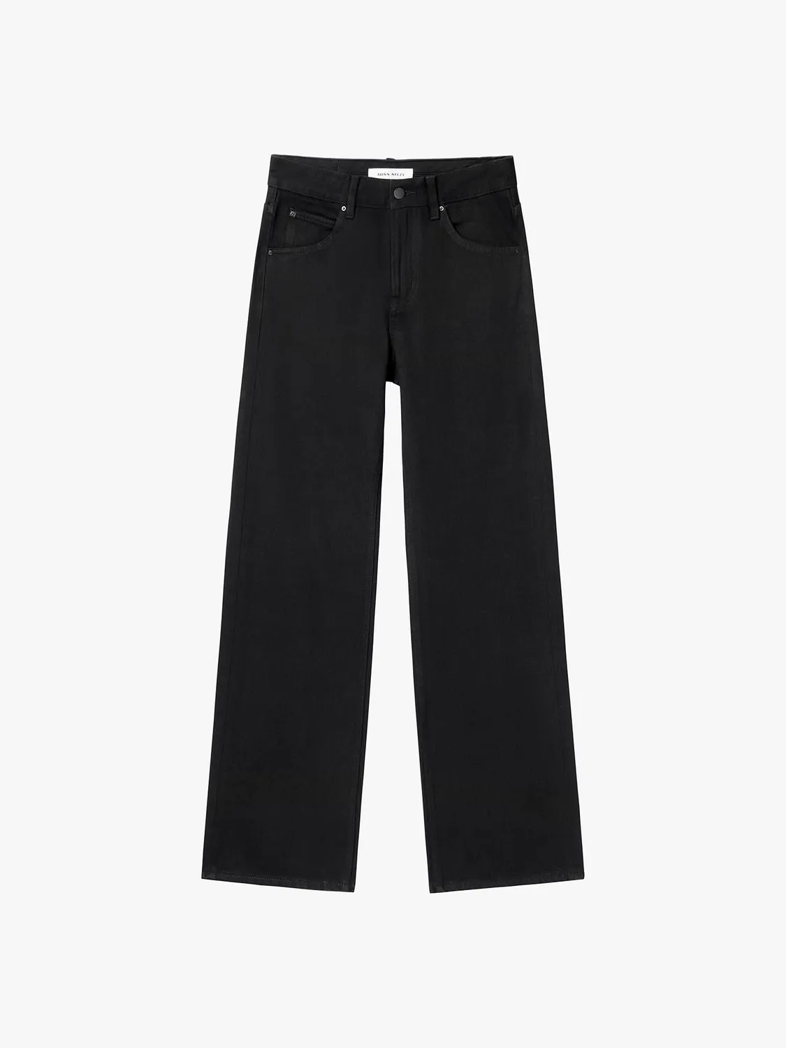 Miss Sixty Anni straight jeans sort mellem talje